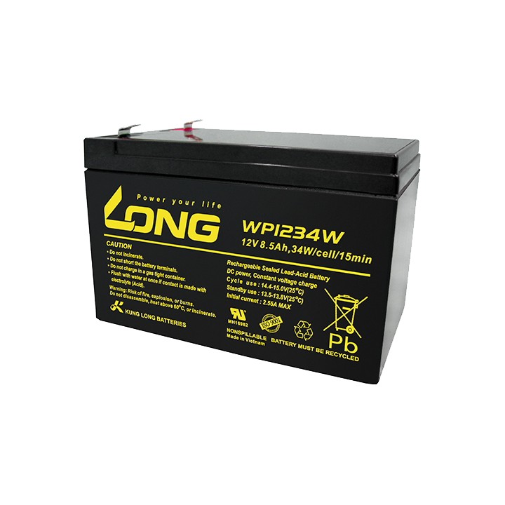 Batteria per UPS 8.50Ah 12V Long WP1234W | telebaterias.com