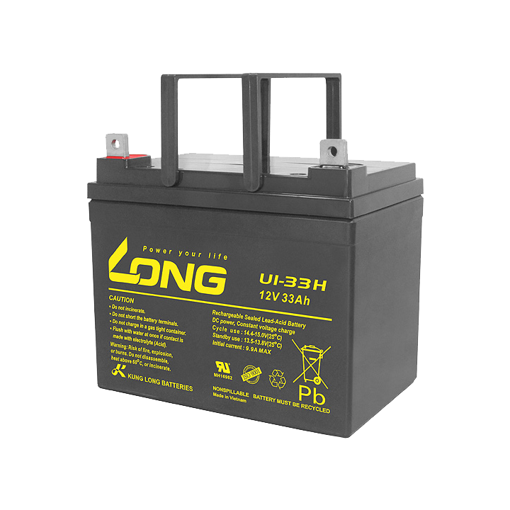 Rollstuhlbatterie 33Ah 12V Long U1-33H | telebaterias.com