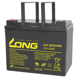 Batería para silla de ruedas 33Ah 12V Long U1-33HN | telebaterias.com