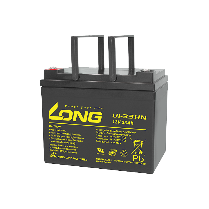 Rollstuhlbatterie 33Ah 12V Long U1-33HN | telebaterias.com