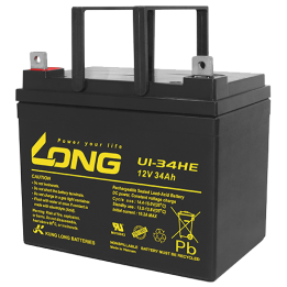 Batería para silla de ruedas 34Ah 12V Long U1-34HE | telebaterias.com