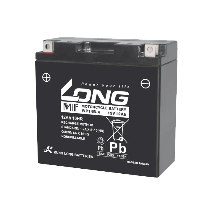 USV-Batterie 12Ah 12V Long WP14B-4 | telebaterias.com
