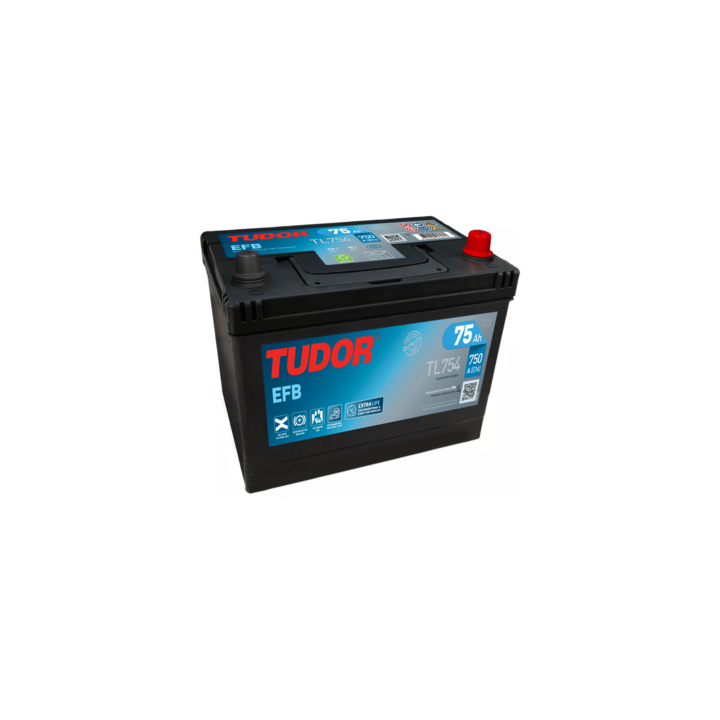 Start-Stop-Batterie 75Ah 12V 750A Tudor TL754 | telebaterias.com