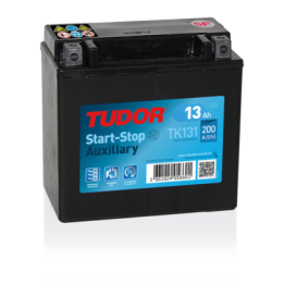 Batería auxiliar 13Ah 12V 200A Tudor TK131 | telebaterias.com