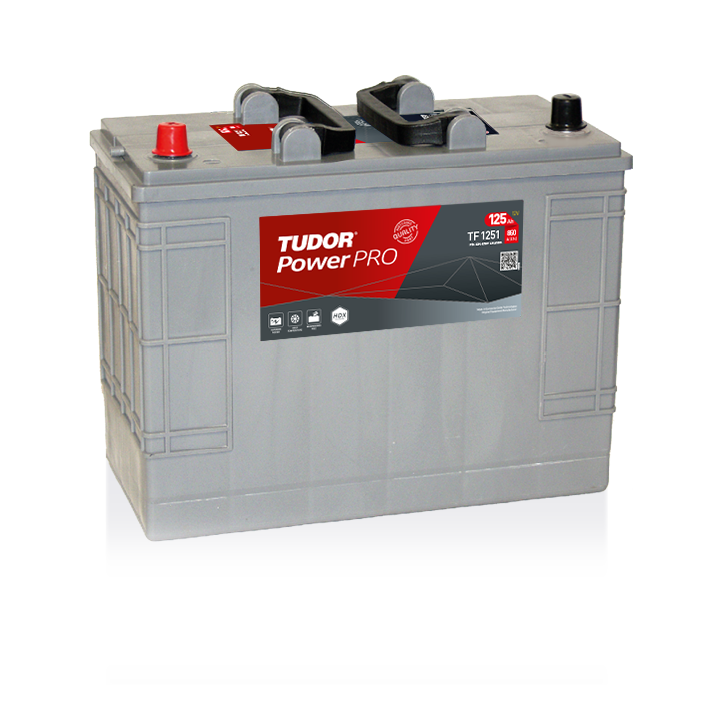 Batteria per camion 125Ah 12V 850A Tudor TF1251 | telebaterias.com