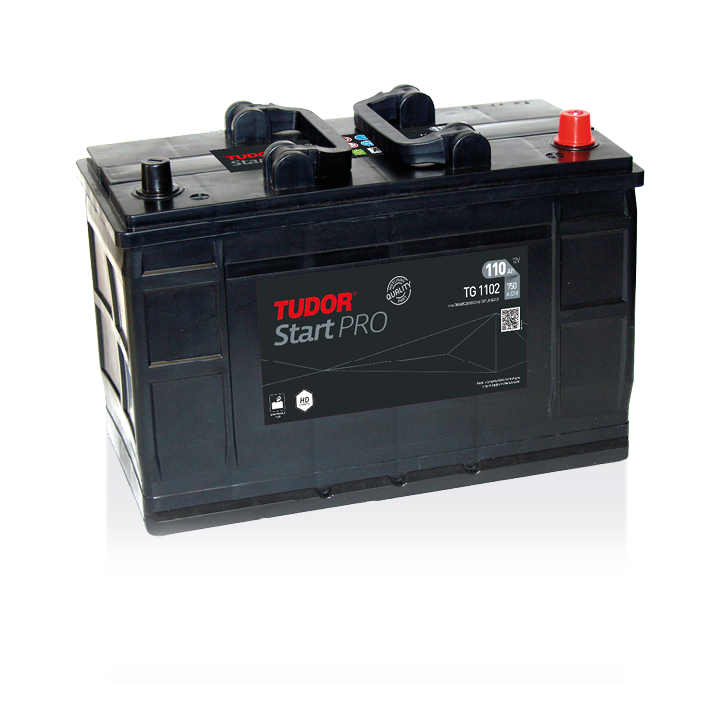 Batteria per camion 110Ah 12V 750A Tudor TG1102 | telebaterias.com
