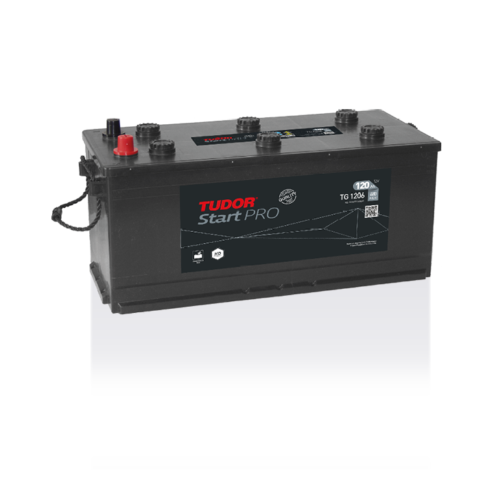 Batteria per camion 120Ah 12V 680A Tudor TG1206 | telebaterias.com