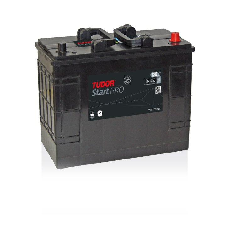 Truck battery 125Ah 12V 760A Tudor TG1250 | telebaterias.com