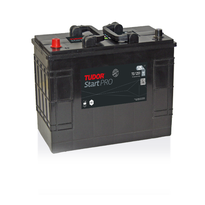 Batteria per camion 125Ah 12V 760A Tudor TG1251 | telebaterias.com