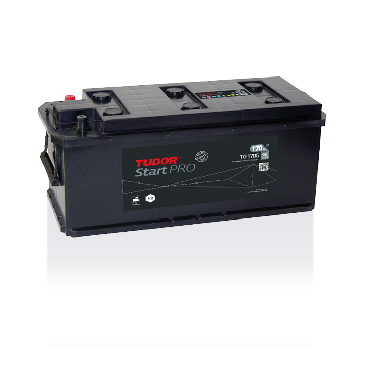 Batería de camión 170Ah 12V 950A Tudor TG1705 | telebaterias.com