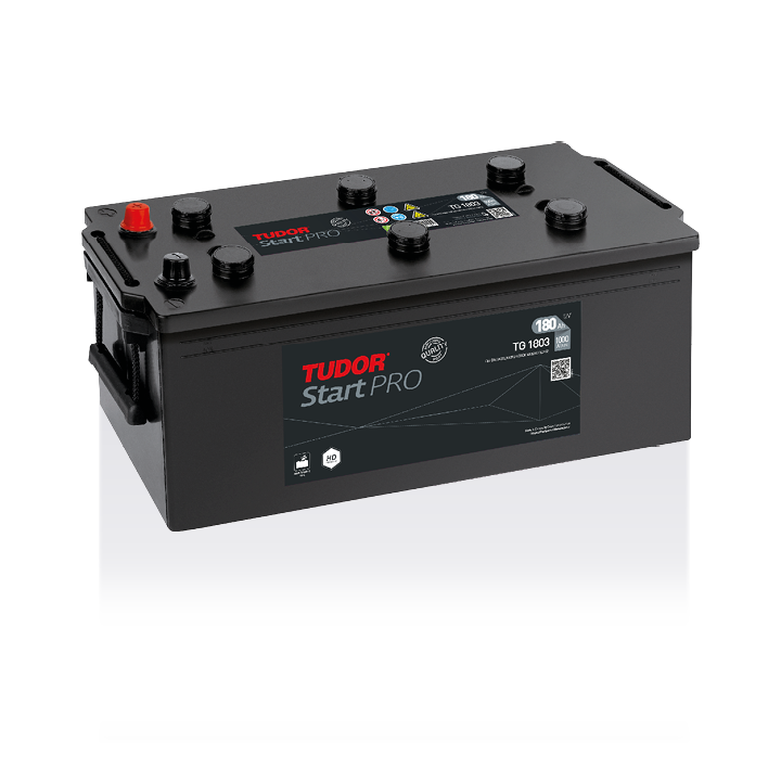 Batería de camión 180Ah 12V 1000A Tudor TG1803 | telebaterias.com