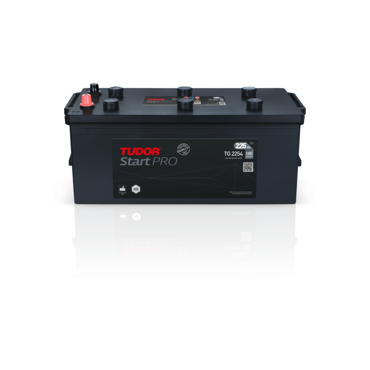Batería de camión 225Ah 12V 1200A Tudor TG2254 | telebaterias.com
