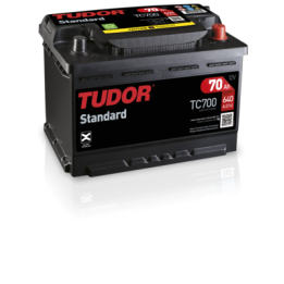 Batteria per auto 70Ah 12V 640A Tudor TC700 | telebaterias.com