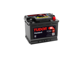 Batteria per auto 55Ah 12V 460A Tudor TC550 | telebaterias.com