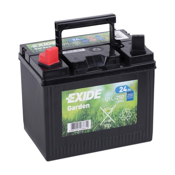 Battery 24Ah 12V 250A Exide U1L-250 | telebaterias.com