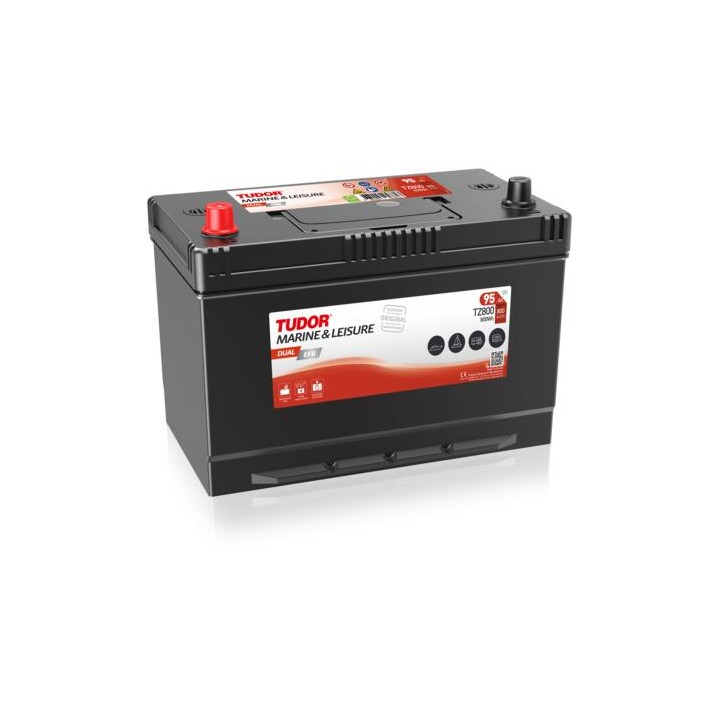 Batería de barco 95Ah 12V 800A Tudor TZ800 | telebaterias.com