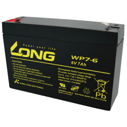 Batteria per UPS 7Ah 6V Long WP7-6 | telebaterias.com