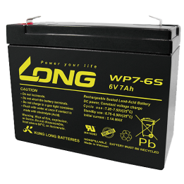 Batteria per UPS 7Ah 6V Long WP7-6S | telebaterias.com
