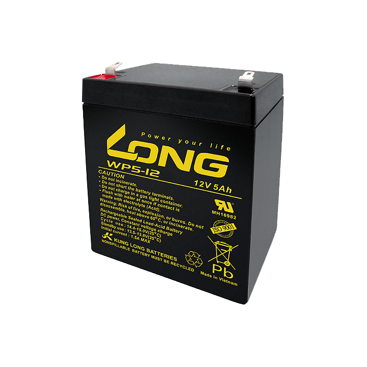 UPS battery 5Ah 12V Long WP5-12 | telebaterias.com