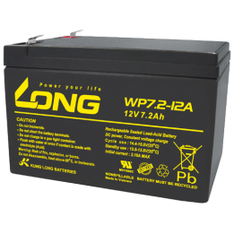 USV-Batterie 7.20Ah 12V Long WP7.2-12A | telebaterias.com