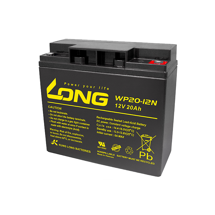 Bateria para cadeira de rodas 20Ah 12V Long WP20-12N | telebaterias.com
