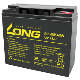 Batteria per carrozzina 22Ah 12V Long WP22-12N | telebaterias.com