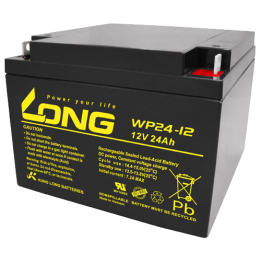 Batterie pour fauteuil roulant 24Ah 12V Long WP24-12 | telebaterias.com