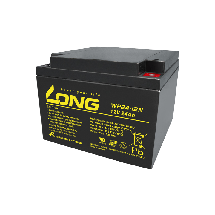Rollstuhlbatterie 24Ah 12V Long WP24-12N | telebaterias.com