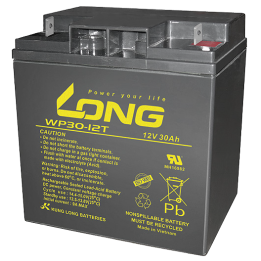 Batterie pour fauteuil roulant 30Ah 12V Long WP30-12T | telebaterias.com