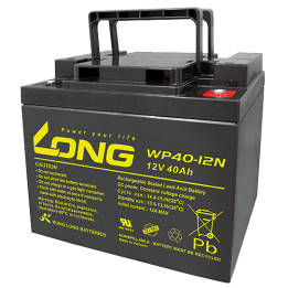 Batteria per carrozzina 40Ah 12V Long WP40-12N | telebaterias.com