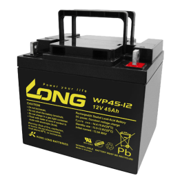 Batterie pour fauteuil roulant 45Ah 12V Long WP45-12 | telebaterias.com