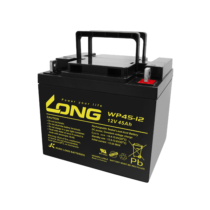 Batteria per carrozzina 45Ah 12V Long WP45-12 | telebaterias.com