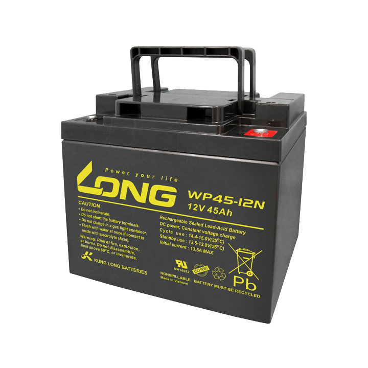 Rollstuhlbatterie 45Ah 12V Long WP45-12N | telebaterias.com