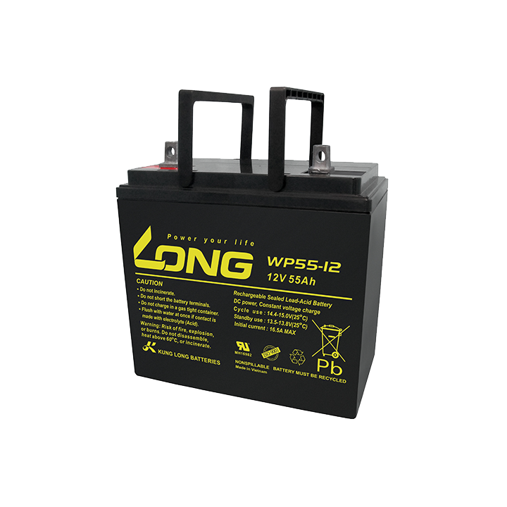 Wheelchair battery 55Ah 12V Long WP55-12 | telebaterias.com