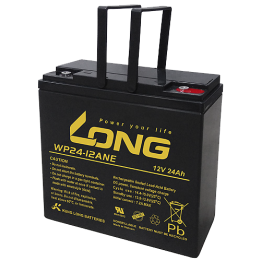Rollstuhlbatterie 24Ah 12V Long WP24-12ANE | telebaterias.com