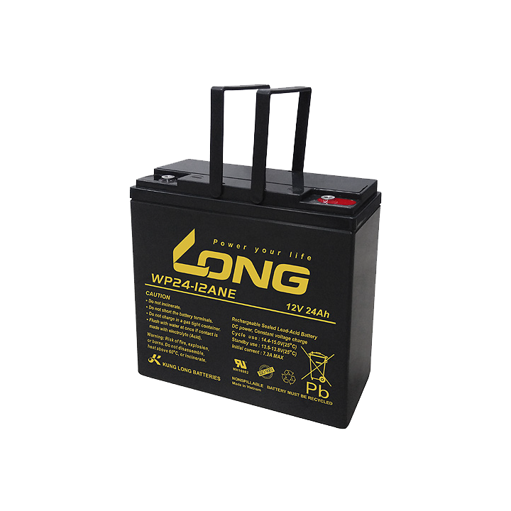Batteria per carrozzina 24Ah 12V Long WP24-12ANE | telebaterias.com