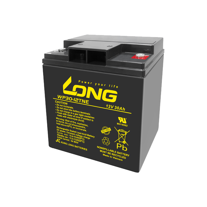 Bateria para cadeira de rodas 30Ah 12V Long WP30-12TNE | telebaterias.com