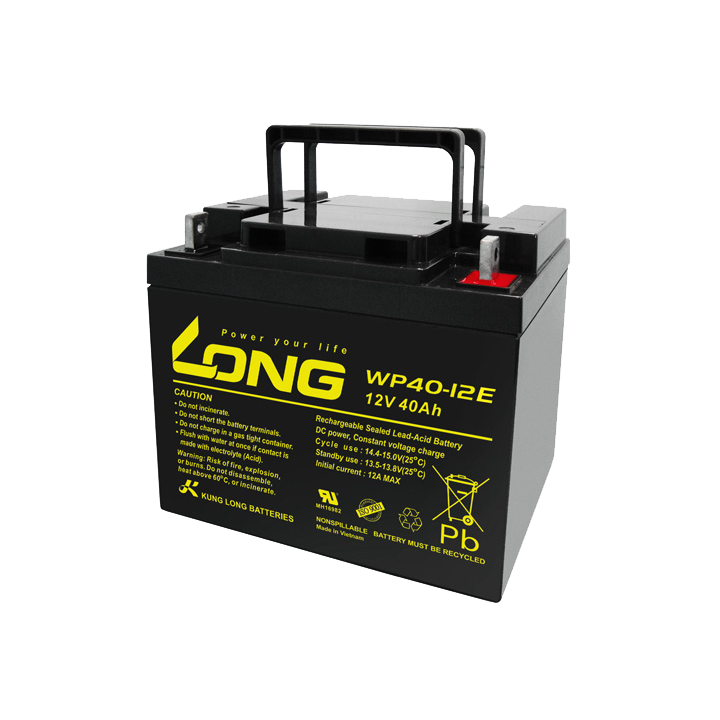 Batteria per carrozzina 40Ah 12V Long WP40-12E | telebaterias.com