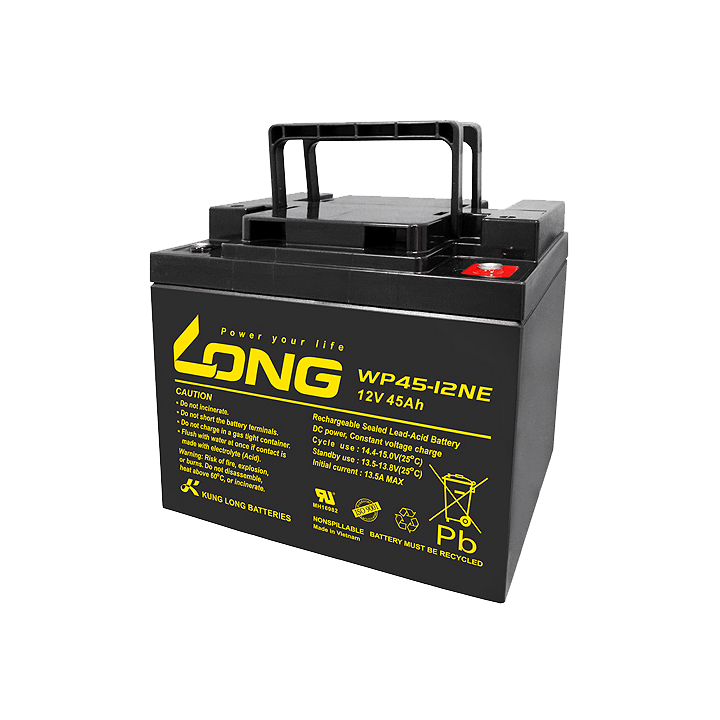 Batteria per carrozzina 45Ah 12V Long WP45-12NE | telebaterias.com