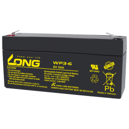 Batería para SAI 3Ah 6V Long WP3-6 | telebaterias.com