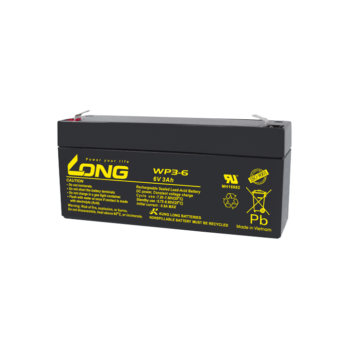 Batteria per UPS 3Ah 6V Long WP3-6 | telebaterias.com