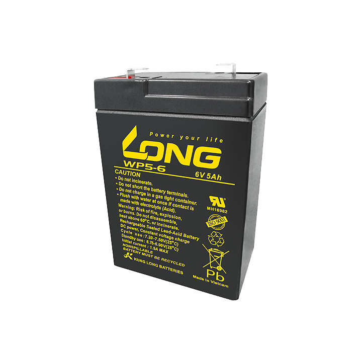 Batería para SAI 5Ah 6V Long WP5-6 | telebaterias.com