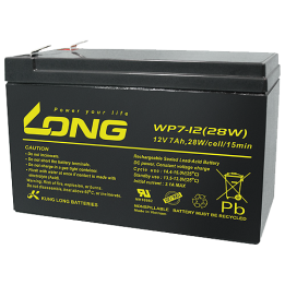 Batterie pour onduleur 7Ah 12V Long WP7-12(28W) | telebaterias.com