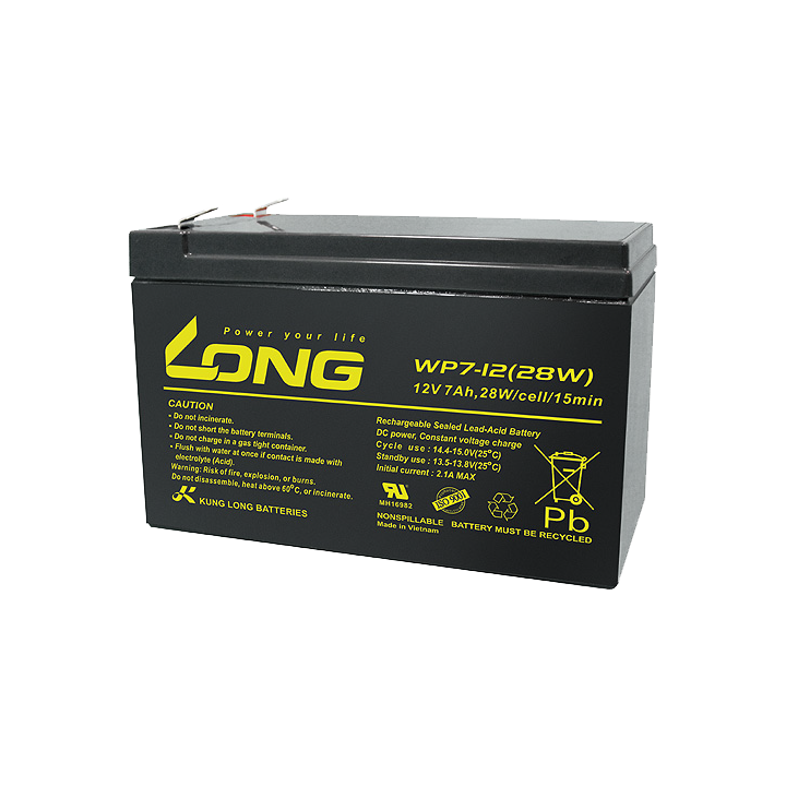 USV-Batterie 7Ah 12V Long WP7-12(28W) | telebaterias.com