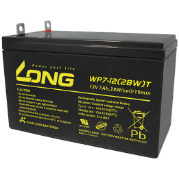 USV-Batterie 7Ah 12V Long WP7-12(28W)T | telebaterias.com