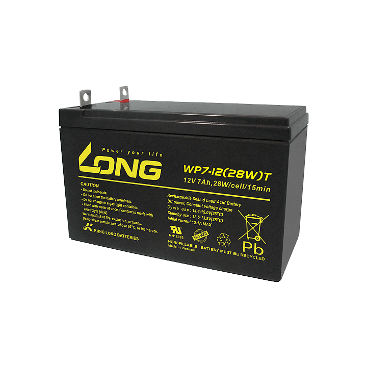 Batteria per UPS 7Ah 12V Long WP7-12(28W)T | telebaterias.com