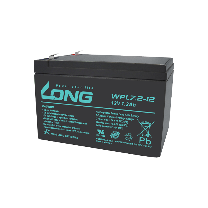 Batteria per UPS 7.20Ah 12V Long WPL7.2-12 | telebaterias.com
