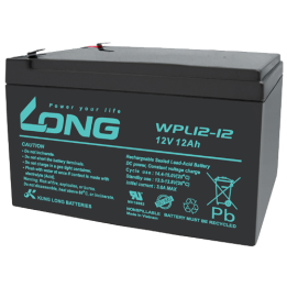 UPS battery 12Ah 12V Long WPL12-12 | telebaterias.com