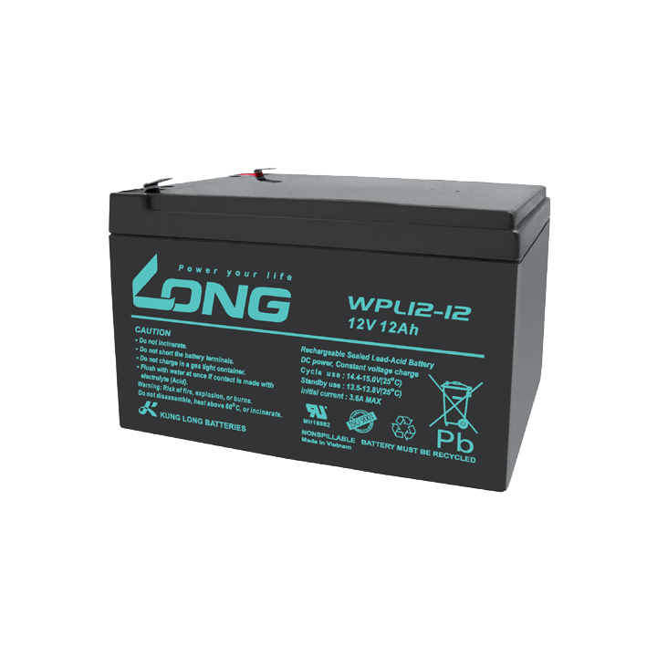 Batteria per UPS 12Ah 12V Long WPL12-12 | telebaterias.com