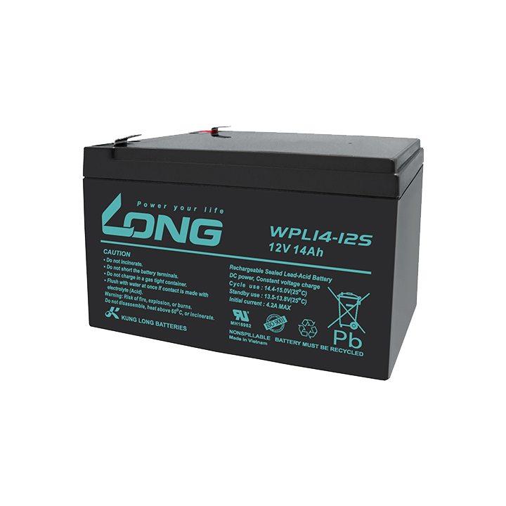 Batería para SAI 14Ah 12V Long WPL14-12S | telebaterias.com